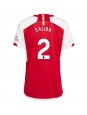 Billige Arsenal William Saliba #2 Hjemmedrakt Dame 2023-24 Kortermet